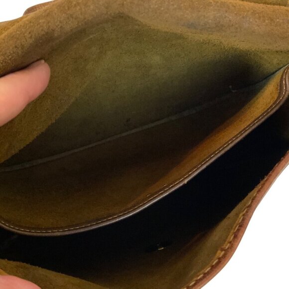 RARE Coach Crescent Shoulder Bag 9235 Pre-Creed Metal Tag Brown Leather 1972-73 - Picture 13 of 15